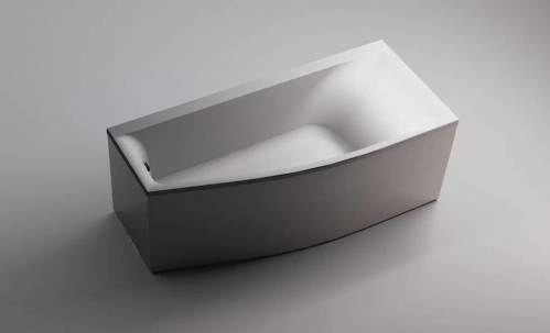 Ванна Astra-Form Скат 170x75x50 пустая, литой мрамор, правая, белая глянцевая, 01010015