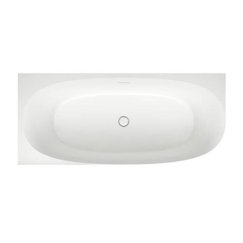 Пристенная акриловая ванна Wellsee Belle Spa 2.0 235805002, 170*75 см (левая) Набор 4 в 1: ванна 235805000, каркас, экран, слив-перелив глянцевый белый 231922000.