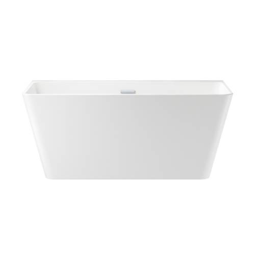 Отдельностоящая акриловая ванна Wellsee Graceful Pro 230901001, 140*74 см Набор 4 в 1: ванна 230901000, ножки, экран, слив-перелив хром 231916000.