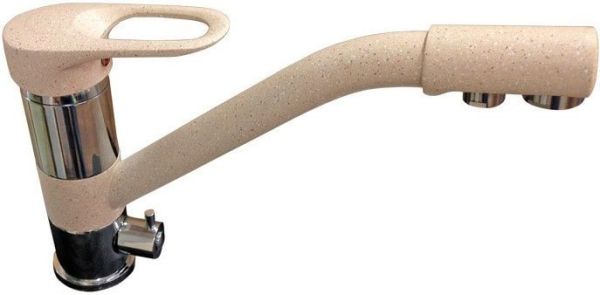 Смеситель GranFest 2624-1 (песочный/хром)