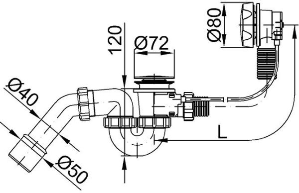 Сифон Styron STY-536-A-F