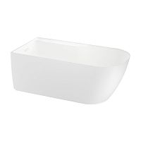 Отдельностоящая акриловая ванна Wellsee Camellia 2.0 236201002, 167*82 см (левая) Набор 4 в 1: ванна 236201000, ножки, экран, слив-перелив глянцевый белый 231917000.