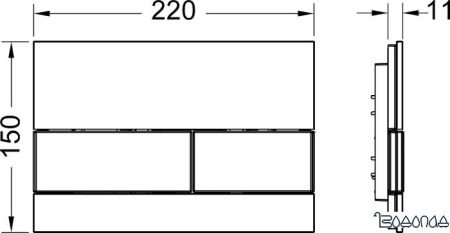 Tece Square 9240801 (белый/нержавеющая сталь) фото 2