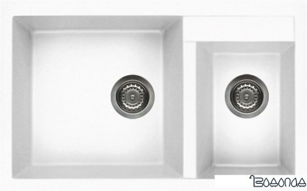 Кухонная мойка Elleci Quadra 440 White K96