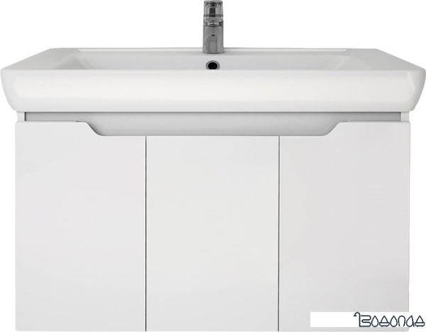 Мебель для ванных комнат Dreja Тумба под умывальник Q (D) 80 99.1003 (белый глянец) фото 2