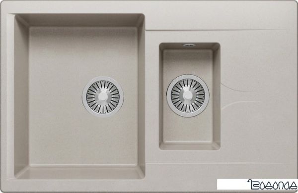 Кухонная мойка Polygran Brig-770 (серый 14) Кухонная мойка Polygran Brig-770 (серый 14)