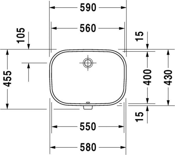 Умывальник Duravit D-Code 58x45.5 [0338560000] фото 4