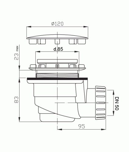 Сифон для душевых поддонов Lavinia Boho Complement 37580001