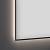 Прямоугольное зеркало с фоновой LED-подсветкой Wellsee 7 Rays' Spectrum 172200990 (85*70 см, черный контур, сенсорная кнопка)
