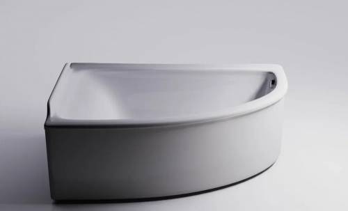 Ванна Astra-Form Анастасия 182x125, литой мрамор, левая, белая глянцевая, 01010025