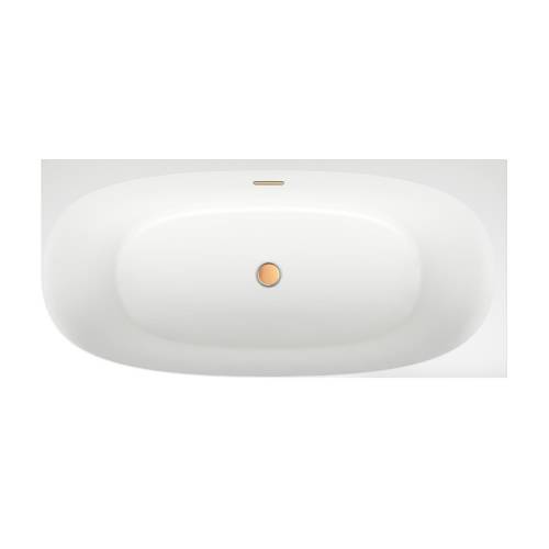Пристенная акриловая ванна Wellsee Belle Spa 2.0 235803004, 160*75 см (правая) Набор 4 в 1: ванна 235803000, каркас, экран, слив-перелив золото 231925000.