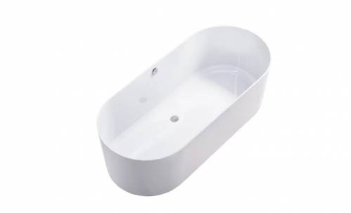 Ванна Astra-Form Аквариус 170x75, литой мрамор, белая глянцевая, 01010045