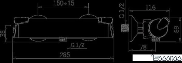 Термостатический смеситель Oras Optima [7160U] фото 4