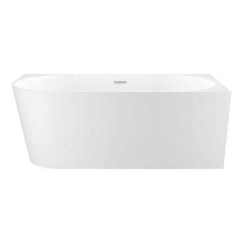 Пристенная  акриловая ванна Wellsee Excellence Pro 28761201R, 180*80 см, цвет белый  глянец. Набор 4 в 1: ванна 287612000, ножки, экран, слив-перелив хром  231921000.