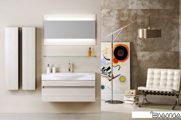 Aqwella Бергамо 100 зеркало с подсветкой [Ber.02.10] фото 2