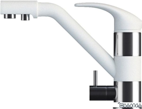 Смеситель Tolero Дуо №923 (белый)