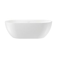 Отдельностоящая акриловая ванна Wellsee Chic Riviera 236803002, 179*84,5 см Набор 4 в 1: ванна 236803000, ножки, экран, слив-перелив глянцевый белый 231922000.