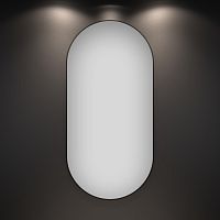 Овальное зеркало Wellsee 7 Rays' Spectrum 172201460 (55*100 см, черный контур)