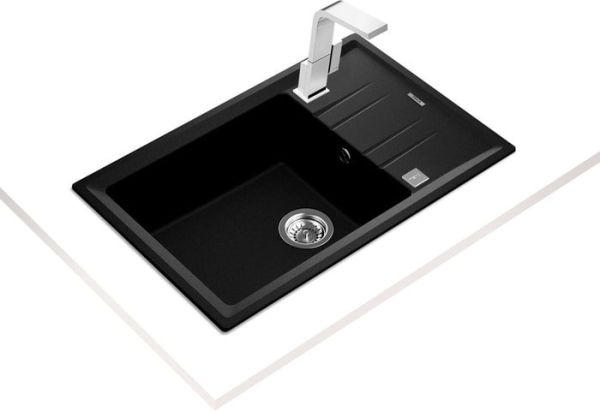 Кухонная мойка TEKA Stone 60 S-TG 1B 1D AUTO WST (черный металлик)