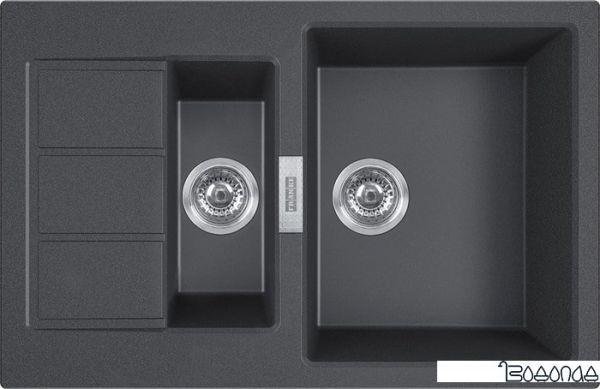 Кухонная мойка Franke Sirius 2.0 S2D 651-78 Tectonite 143.0628.381 (оникс)