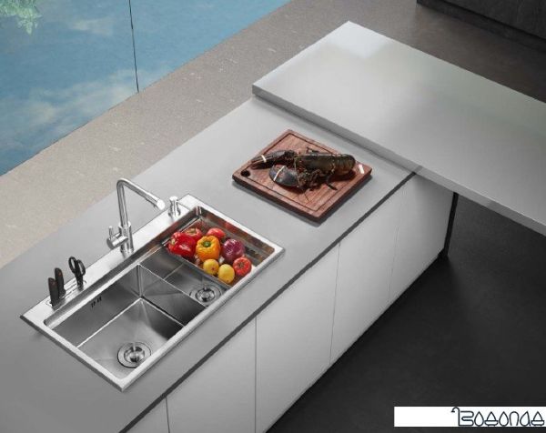 Смеситель ZorG ZRN 980032 (нержавеющая сталь) фото 4