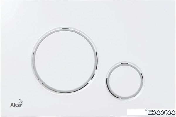 Панель смыва Alcaplast M770 (белый/хром глянцевый) фото 1