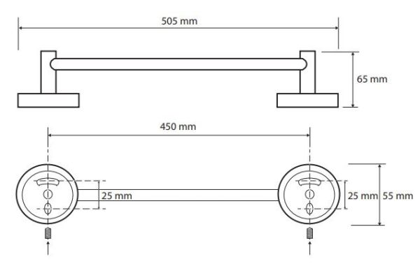 Держатель для полотенца Bemeta Omega 104104022