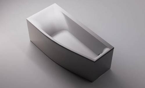 Ванна Astra-Form Скат 170x75x50 пустая, литой мрамор, левая, белая глянцевая, 01010014