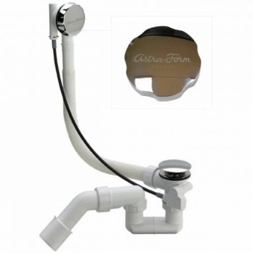 Astra-Form слив-перелив V55R полуавтомат 60 см, пластик, вентиль и клапан латунь хром
