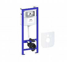 Система инсталляции для подвесного унитаза Lavinia Boho RelFix 38010010 (стандартный "прямой" монтаж рамы к стене или "поворотный" монтаж, диапазон регулирования по глубине от передней кромки элемента 155-235 мм