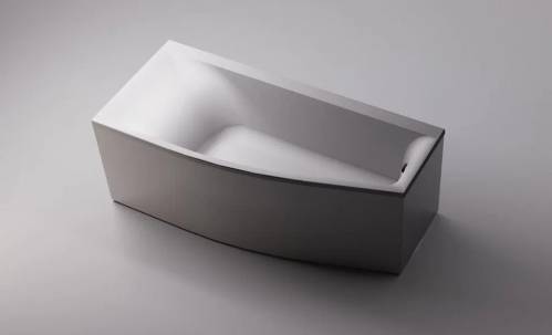 Ванна Astra-Form Скат 170x75x50 пустая, литой мрамор, левая, белая глянцевая, 01010014