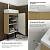 Wellsee Тумба под умывальник 3 в 1 WC Area 221803006 (тумба/матовый бежевый, раковина/глянцевый белый, ножки/матовый черный)