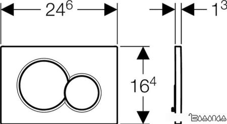 Geberit Sigma 01 115.770.11.5 (белый) фото 2