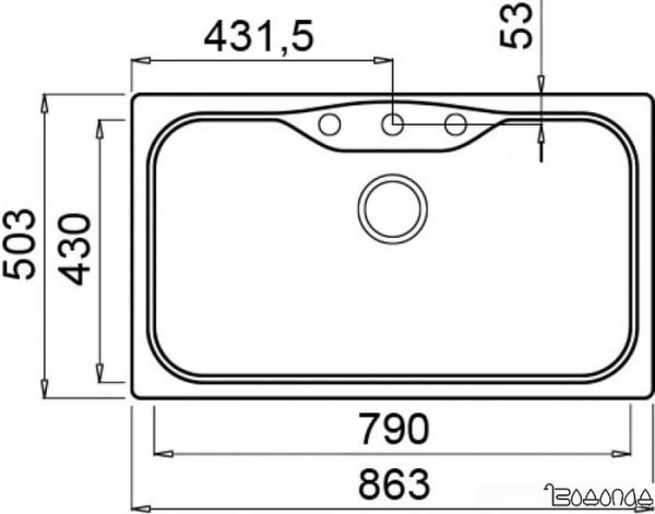 Кухонная мойка Elleci Fox 360 Nero G40