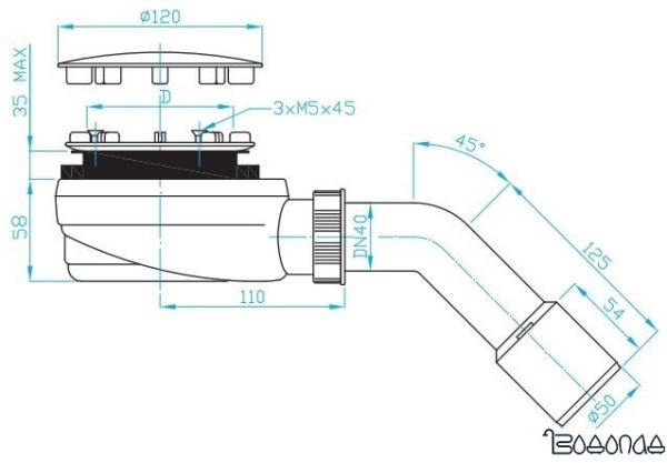 Сифон Plast Brno EWNN942