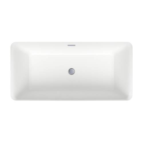 Отдельностоящая акриловая ванна Wellsee DeSire 231501001, 159,5*77 см Набор 4 в 1: ванн 231501000, ножки, экран, слив-перелив хром 231916000.