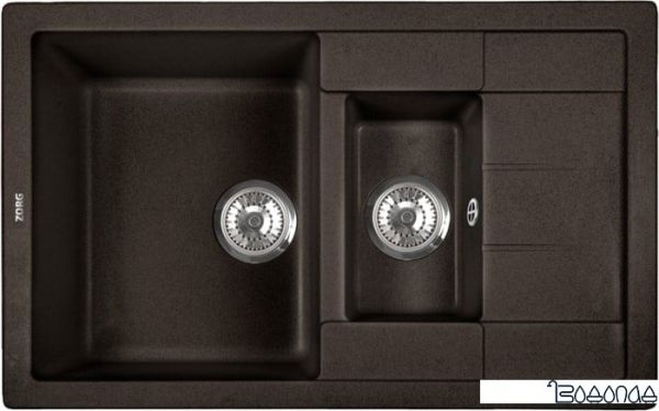 Кухонная мойка ZorG Luka 103 (горький шоколад) Кухонная мойка ZorG Luka 103 (горький шоколад)