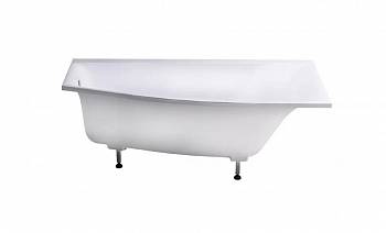 Ванна Astra-Form Скат 170x75x50 пустая, литой мрамор, правая, белая глянцевая, 01010015