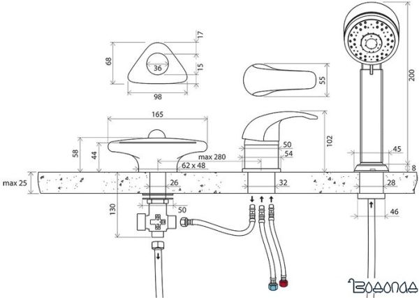 Смеситель Ravak Rosa-RS 025.00 [X07P003] фото 4
