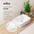 Накладная раковина на столешницу для ванной Lavinia Boho Sink 20219350R в наборе 7 в 1: раковина 48 см (белый глянец), донный клапан, сифон, смеситель, вентили, зеркало, аксессуары (матовый черный)