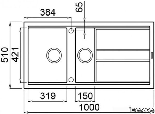 Кухонная мойка Elleci Best 475 Espresso M78