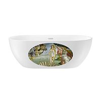 Отдельностоящая  акриловая ванна Wellsee Chic Riviera 202010447, 179*84,5 см, цвет белый  глянец с художественным изображением на внешней стенке ванны. Набор 4 в  1: ванна 236802000, 250101001, ножки, экран, слив-перелив хром  231921000. Под заказ.