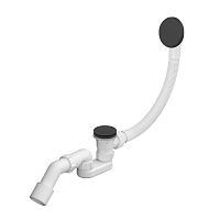 (матовый черный) Автоматический слив-перелив Wellsee Useful Extras 231914000 с донным клапаном click-clack и съемной накладкой на перелив