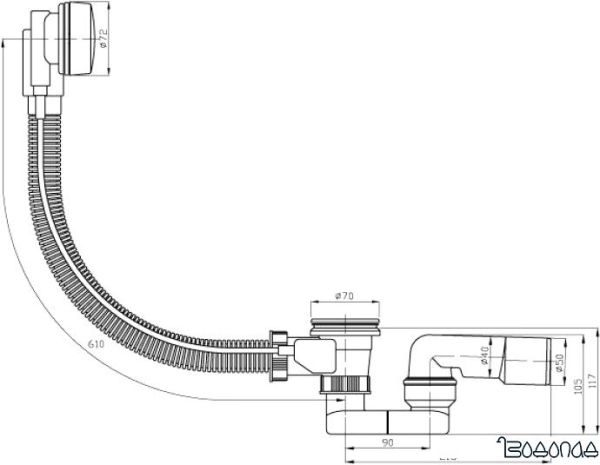 Сифон Plast Brno EVSE150