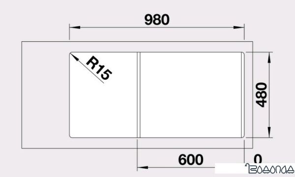 Кухонная мойка Blanco Legra 6 S (кофе) [522212]