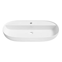 Накладная раковина Wellsee Chic Riviera 326822000, 82*42 см (матовая белая)