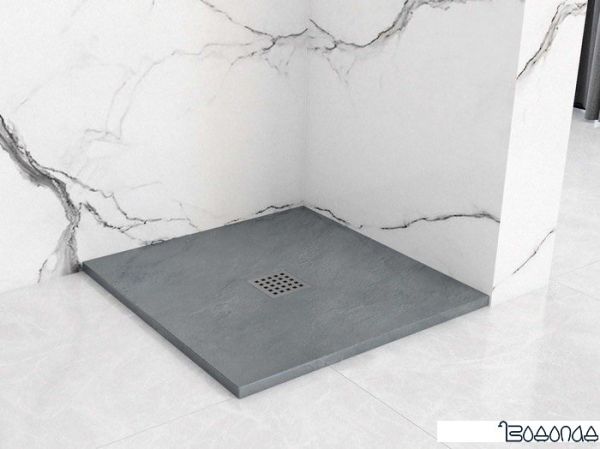 Душевой поддон Rea Rock 90x90 (серый)