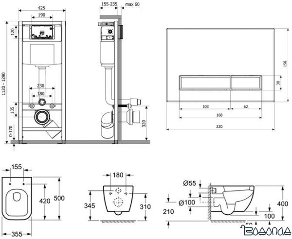 Унитаз Lavinia Boho Relfix One Rimless 6 в 1 77040082 фото 2