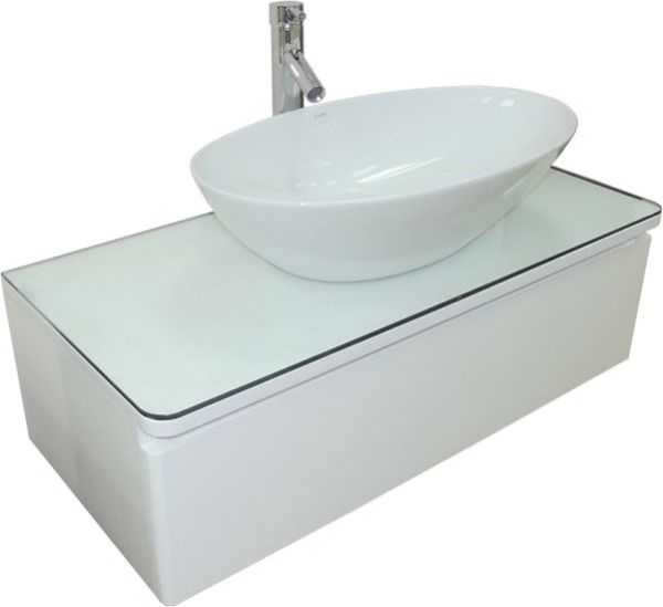 Мебель для ванных комнат Misty тумба под умывальник Скай-90 подвесная с подсветкой фото 2