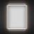Прямоугольное зеркало с фронтальной LED-подсветкой Wellsee 7 Rays' Spectrum 172201180 (50*70 см, черный контур, сенсорная кнопка)